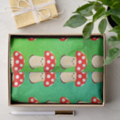 キュートなキノコスケッチパターン 薄葉紙 (ギフト)