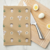 キュートなキノコ型キッチンタオル キッチンタオル (四つ折り)