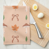 キュートなキノコ型キッチンタオル キッチンタオル (四つ折り)