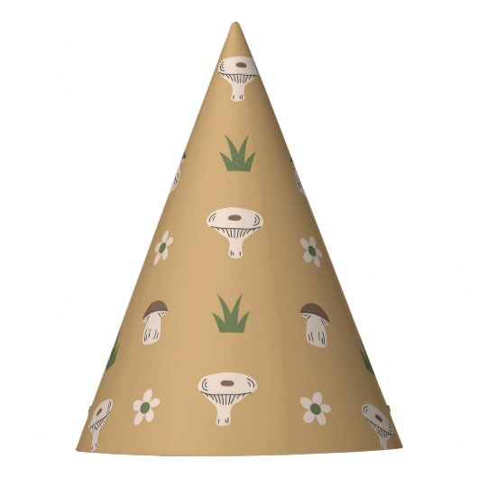 キュートなキノコ型パーティー帽子 パーティーハット (正面)