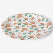 キュートなキノコ型 ペーパープレート (アングル)