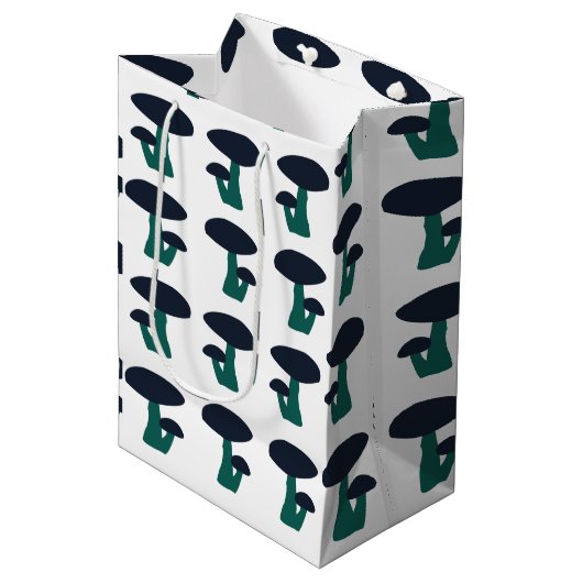 キュートなキノコ型 ミディアムペーパーバッグ (正面アングル)