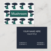 キュートなキノコ型 名刺 (正面/裏面)