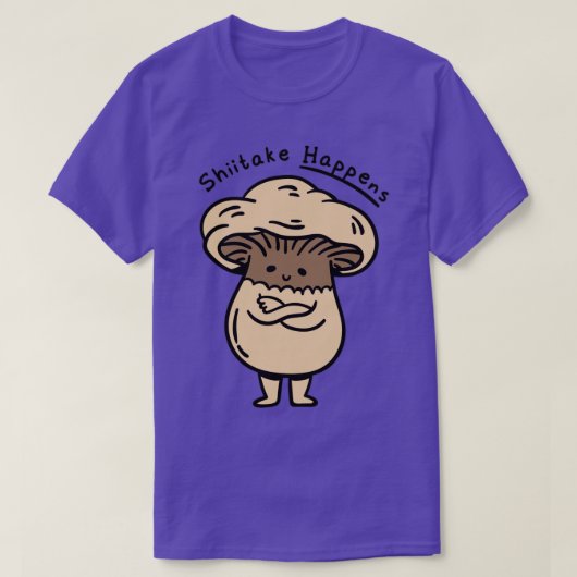 キュートなキノコ真菌シットテイクが起こる Tシャツ (デザイン正面)