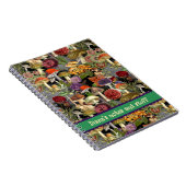 キュートなキノコ菌灰色の庭 ノートブック (右側)