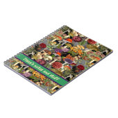 キュートなキノコ菌灰色の庭 ノートブック (左側)