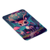 キュートなキノコ鹿ファンタジーアートマグネット マグネット (右側)