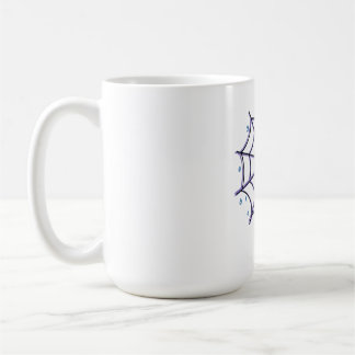 キュートなキャラクターの目が輝くクモの巣 コーヒーマグカップ