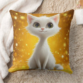 キュートなキャラクター猫 クッション (ブランケット)