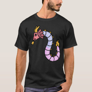 キュートなキャンディの生き物パロディ アート 楽しい グミワーム ドラゴン Tシャツ