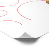 キュートなキリンかわいい ポスター (角)