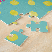 キュートなキリン唇のマスクCovid-19 ジグソーパズル (側面)