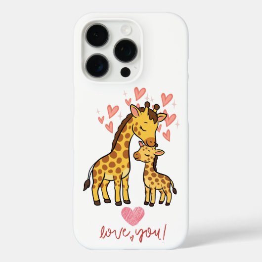 キュートなキリン母子 Case-Mate iPhoneケース (裏面)