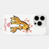 キュートなキリン母子 Case-Mate iPhoneケース (裏面 (横))