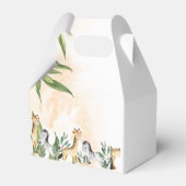 キュートなキリン、ゼブラ葉ーズ赤ちゃんシャワー フェイバーボックス (裏面サイド)