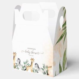 キュートなキリン、ゼブラ葉ーズ赤ちゃんシャワー フェイバーボックス