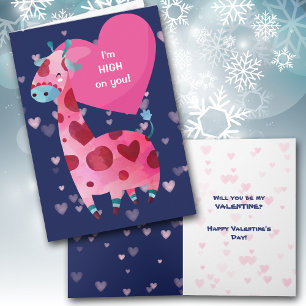 キュートなキリンHigh on You Valentine Card シーズンカード