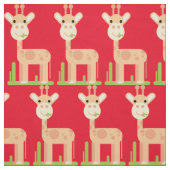 キュートなキリンMunching Thunder_Cove ファブリック (見本)