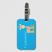 キュートなキリンMunching Thunder_Cove ラゲッジタグ (正面縦)