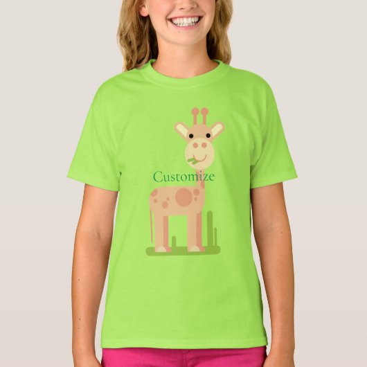 キュートなキリンMunching Thunder_Cove Tシャツ (正面)
