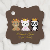 キュートなキングがブラウンに感謝 フェイバータグ (正面)