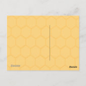 キュートなクイーンビー横葉書 ポストカード (裏面)