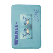 キュートなクジラ浴場、バスルームの装飾、 バスマット (正面縦)