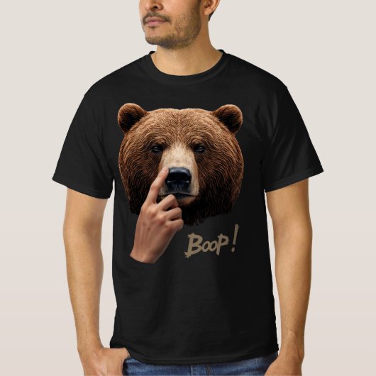 キュートなクマの鼻プンTシャツ – プン！ Tシャツ (正面)