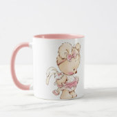 キュートなクマ印刷コーヒーマグ マグカップ (左)