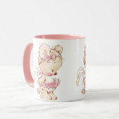 キュートなクマ印刷コーヒーマグ マグカップ (正面左)