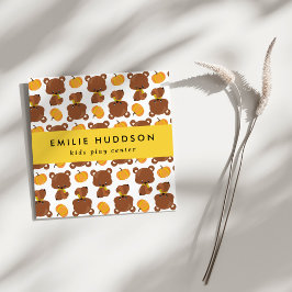 キュートなクマ、キッズセ遊ンター、アクティビティセンター スクエア名刺