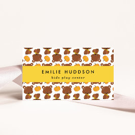 キュートなクマ、キッズセ遊ンター、アクティビティセンター 名刺