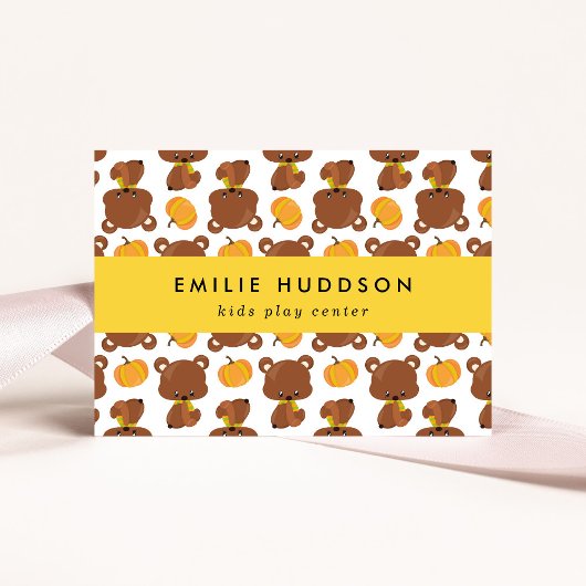 キュートなクマ、キッズセ遊ンター、アクティビティセンター 名刺