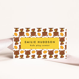 キュートなクマ、キッズセ遊ンター、アクティビティセンター 名刺