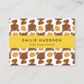 キュートなクマ、キッズセ遊ンター、アクティビティセンター 名刺 (正面)