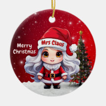 キュートなクラウス夫人キャラクター ベリー レッド スノーウィー🤶🎄