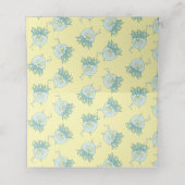 キュートなクラゲのベビーシャワーかわいい プレイスカード (内部開封)