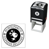 キュートなクリスマスのトナカイ表現アデリバリ セルフインキングスタンプ (インサイチュ)