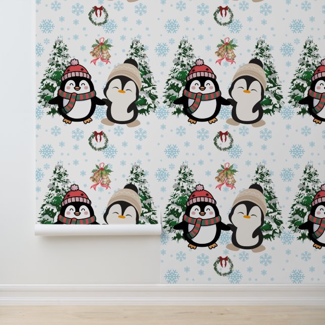 キュートなクリスマスのペンギン 冬のワンダーランド 壁紙 (アプリケーション)