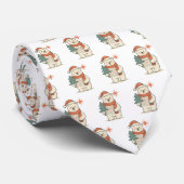 キュートなクリスマスのホッキョクグマ スカンジナビアの冬 ネクタイ (ロール)