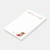 キュートなクリスマスの妖精小妖精や小人の事後のノートをする ポストイット (アングル)