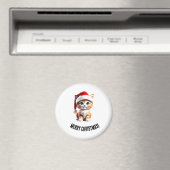 キュートなクリスマスの子猫マグネット マグネット (インサイチュ (食洗機))