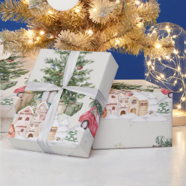 キュートなクリスマスの輝き ラッピングペーパー