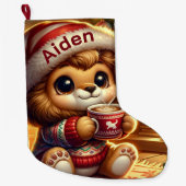 キュートなクリスマスイオン ラージクリスマスストッキング (正面)