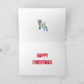 キュートなクリスマスカラフルヤギ農園 カード (内部)