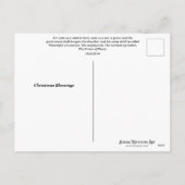 キュートなクリスマスカロルネズミクリスチャンカスタムフォト シーズンポストカード (裏面)