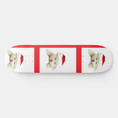 キュートなクリスマスキットン&ハートラインアート スケートボード (横)