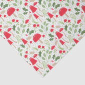 キュートなクリスマスキノコ包装紙 薄葉紙 (詳細)