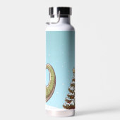 キュートなクリスマスキャンディの恐竜 ウォーターボトル (右面)