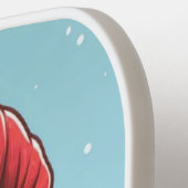 キュートなクリスマスキャンディの恐竜 ピックルボールラケット (左詳細)